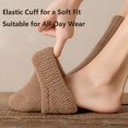 thumbnail image 5 of OYXSER 5 Pairs Womens Solid Mid Calf Socks, Elastic Cuff Warm Soft Fit Suitable for All-Day Wear, 5 of 7