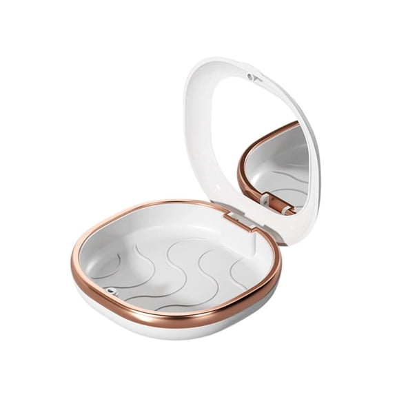 Yhmxh Retainer Case with Mirror, Invisalign Case, Portable Magnetic Storage Box for Retainers, Dentures & Braces, Travel-Friendly Orthodontic Organizer