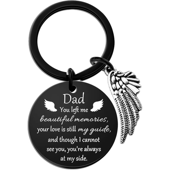 Sympathy Gifts for Loss of Dad Memorial Dad Keychain Memorial Gifts for Loss of Father Bereavement Grief Gift In Memory of Loved One Keychain for Dads