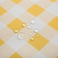thumbnail image 6 of Yellow Buffalo Plaid Tablecloth 70" Round Tablecloth - Polyester Yellow and White Checkered Gingham Table Cover Reusable Water Resistant for Spring Summer Holiday Party Dinner Table Decorations, 6 of 8