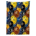 thumbnail image 3 of Ambesonne Vintage Tablecloth Rectangular Table Cover, Clock Faces Pattern, 52"x70", Yellow and Black, 3 of 4