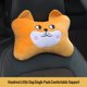 thumbnail image 3 of Almohada para reposacabezas de cuello de automóvil, almohada para el cuello con espuma viscoelástica de alta resiliencia, almohada transpirable de terciopelo para apoyar la cabeza y el cuello para dor, 3 of 5