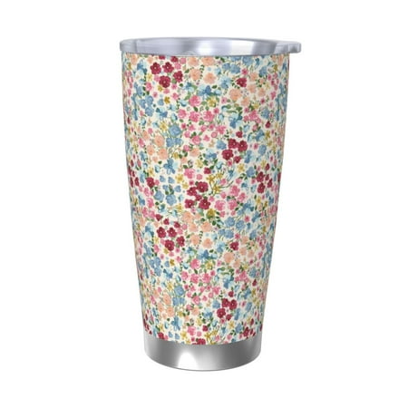 

Goofa Trendy Floral Design for 20 oz Skinny Tumbler Stainless Steel Coffee Mug Slim Vacuum Insulated Travel Cup Car Cup-Without Straw