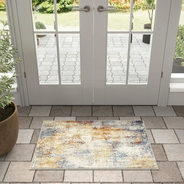 Chelsea Contemporary Abstract 2' x 3' Multicolor Polypropylene Indoor Area Rug, 2' x 3'