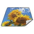 thumbnail image 6 of Sunflowers Blue Sky Beach Blanket Outdoor Picnic Mat Sandproof Waterproof Foldable for Camping Travel Hiking, 6 of 6