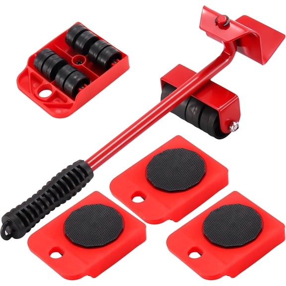 Furniture Lift Tool Set,Heavy Duty Furniture Lifter With 4 Sliders with 360°Swivel,Mover Dolly Sliders Tool,Moving & Lifting for Home, Office,Sofas, Beds, Refrigerators & More Heavy Furniture