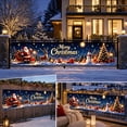 thumbnail image 4 of Christmas Yard Fence Banner Long Festive Decoration with Santa Reindeer for Outdoor Patio Railing Wall Holiday Decor, 4 of 9