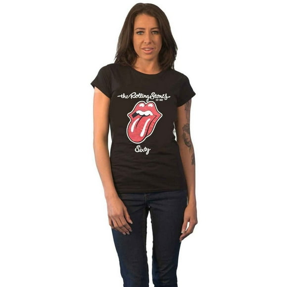 T-Shirt en Daim Plâtré pour Femme des Rolling Stones