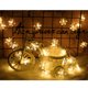 thumbnail image 1 of Luces de cadena de copo de nieve de Navidad 6m 40LED Luces de hadas Funciona con batería a prueba de agua para Navidad Jardín Patio Dormitorio Decoración de fiesta Iluminación de celebración interior al aire libre, blanco cálido Zhivalor FLD-3430, 1 of 7