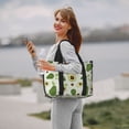 thumbnail image 3 of Rocae Green Avocado for Travel Shoulder Bag Top Handle Handbag with Yoga Mat Buckle for Gym, Work, Travel, 3 of 7