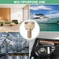 thumbnail image 6 of Uxcell 6-Pack Knurled Thumb Screws, M4x8mm Solid Brass Flat Head Knobs Bolts with Shoulder Grip Fasteners, 6 of 6