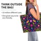 thumbnail image 2 of Balery Colorful Mexican Bolsa Tote Estilo Estético con Cremalleras, Bolsa de Hombro, Bolsa de Compras Grande y Plegable, 2 of 8