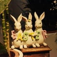 thumbnail image 3 of Easter Bunny Sculpture Photo Props Crafts for Yard Easter Theme Party Decor C, 3 of 8