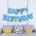 thumbnail image 3 of Kit de globos metálicos con letras Happy Birthday  color Azul Claro, 3 of 4