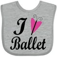 thumbnail image 3 of Inktastic I Heart Ballet Dance Ballerina Girls Baby Bib, 3 of 4