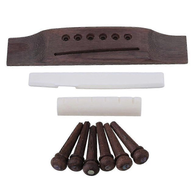 Guitar Fittings Parts Guitar Saddle And Nut And Guitar Bridge And Pin Kit For Acoustic Guitar