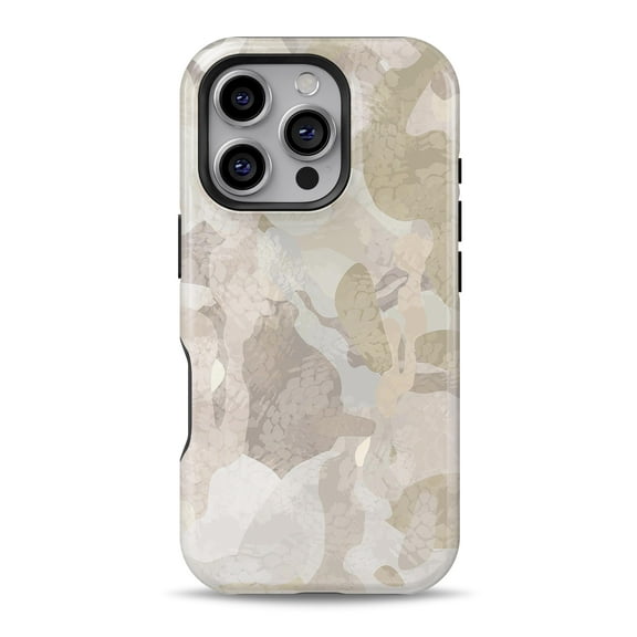 DesignSkinz Scratch-Resistant Hard Slim Case Compatible with iPhone 16 (Compatible with MagSafe) - Desert Camouflage V2