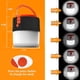 thumbnail image 4 of Lámpara solar de camping - Linterna LED portátil recargable por USB, luz de seguridad impermeable para jardín, pesca nocturna, caza y camping (negra), 4 of 5