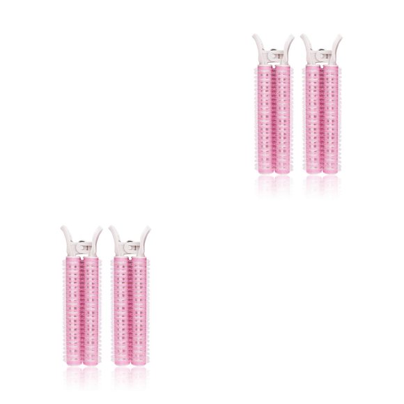 Horquillas Soidarity Hair Roots Fluffy Clip Rulos portátiles 2 UNIDS Rosa