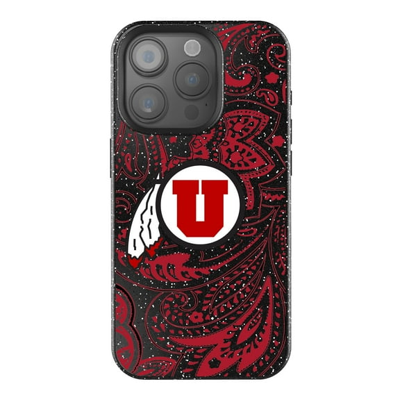 Keyscaper Utah Utes Paisley Bling iPhone Case