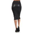 thumbnail image 3 of Cheers Jupe Crayon Taille Haute en Faux Cuir Aguichant pour Femmes, 3 of 7