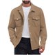 thumbnail image 2 of pstuiky camisetas de manga larga para hombre, Camiseta de manga larga con botones y cuello vuelto de color liso para hombre tops de invierno para hombre m, 2 of 8
