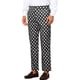 thumbnail image 4 of Pantalones formales de ajuste regular para hombres INSPIRE CHIC con estampado de lunares 34 Negro, 4 of 6