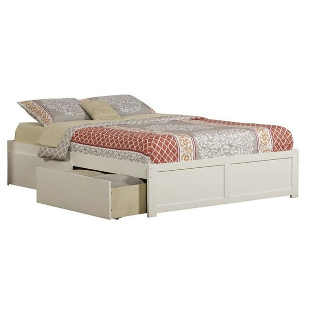 Leo Lacey Urban Contemporary Modern Hardwood Storage Platform Bed King White Com Leo Lacey Urban Contemporary Modern, Platform Bed King With Drawers