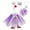 Purple, variant on Miniature, Decorative - Outfit Set, Soft Polyester Doll Clothes Outfit Set For Small Figurines And Pet Enthusiasts (5.9x2.8 Inch)