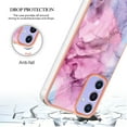 thumbnail image 6 of Designed for Samsung Galaxy A35 Marble Case, Ultra Thin Girls Women Plating Marble Designed Flexible Soft TPU IMD Marble Protective Case Cover for Samsung Galaxy A35 - Pink, 6 of 6
