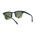 thumbnail image 3 of Boys Child Size Color Mirror Lens Hipster Half Rim Sunglasses Black Peach Mirror, 3 of 4