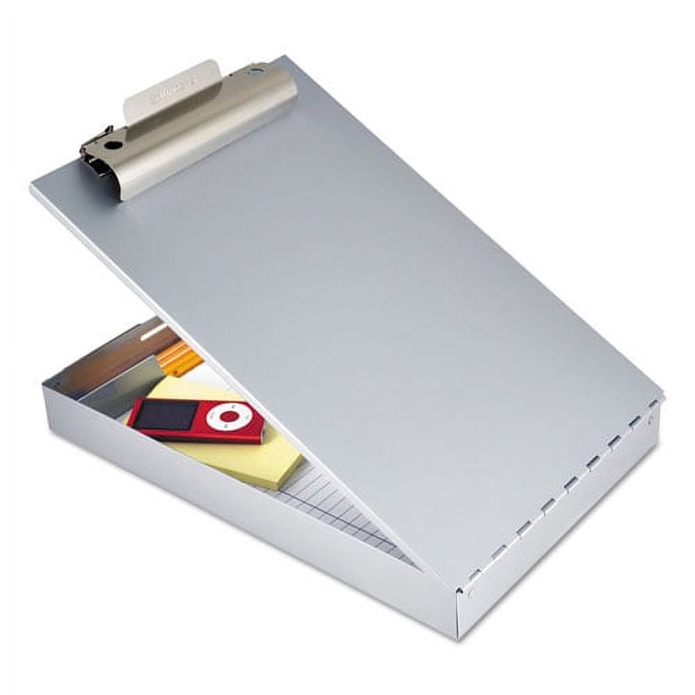 Redi-Rite Aluminum Storage Clipboard, 1" Clip Capacity, Holds 8.5 X 1 Sheets, Silver | Bundle of 5 Each