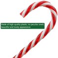 thumbnail image 3 of 30 piezas de bastones de caramelo, decoraciones para árboles de Navidad, decoración de bastones de caramelo, rojo, blanco, 15 cm, decoraciones para árboles, colgantes de Navidad para la decoración nav Namotu HR-0007, 3 of 6