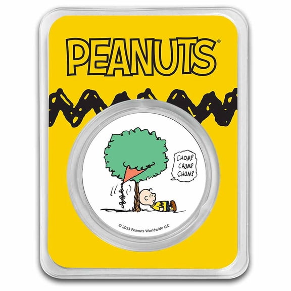 Peanuts® Kite-Eating Tree 1 oz Colorized Silver