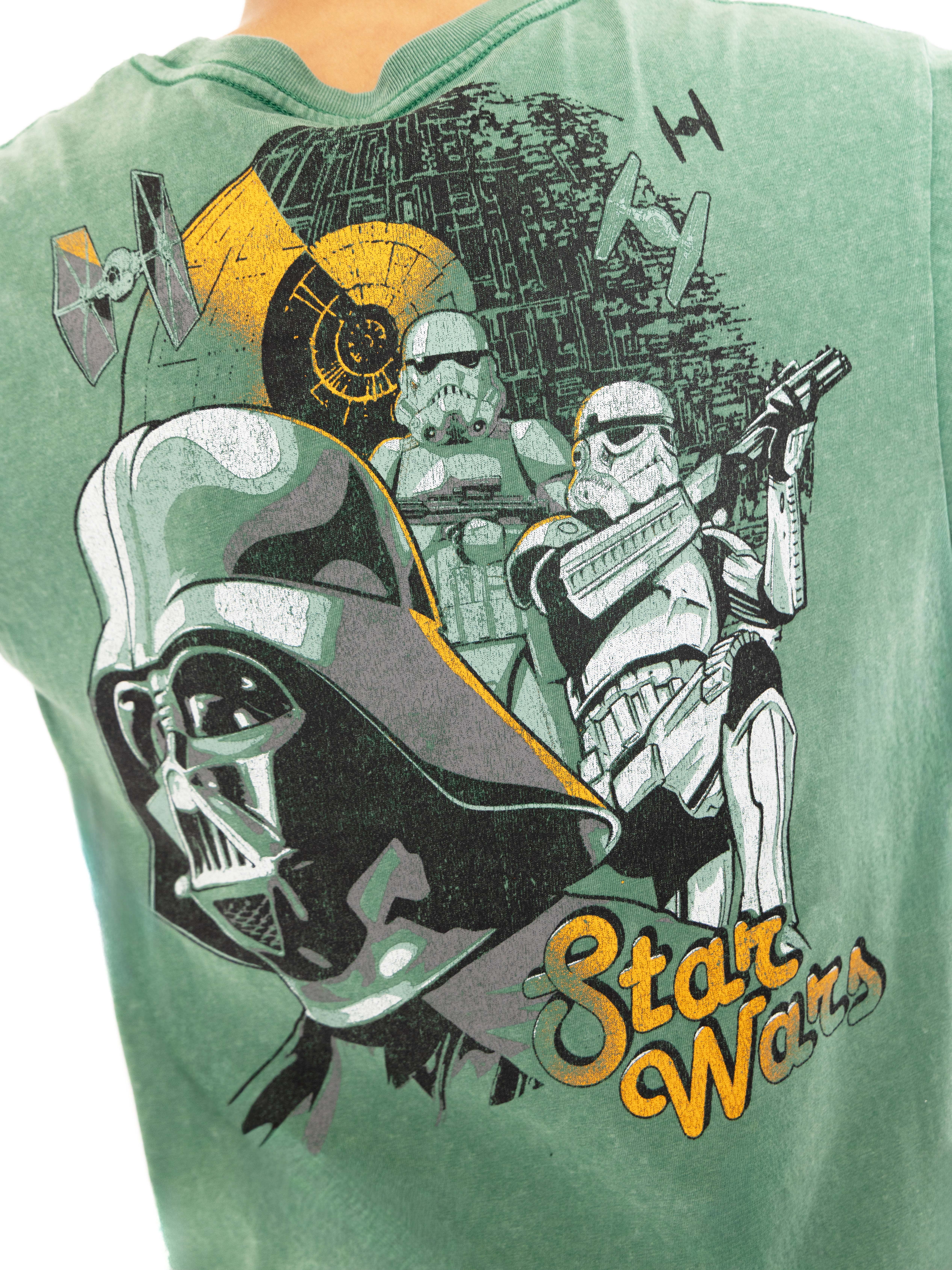 Star Wars Boys Short Sleeve Graphic Tee and Shorts Set, 2-Piece, Sizes 4-16
