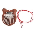 thumbnail image 2 of 8 Tone Kalimba, Portable Cute Mahogany Mini Kalimba  for Reducing Your Work or Study Pressure for Outdoor Leisure Instruments, 2 of 7
