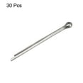 thumbnail image 3 of Uxcell Split Cotter Pin, 1.5mm x 25mm Stainless Steel Clip Fastener Fitting, Silver Tone, 30Pack, 3 of 5