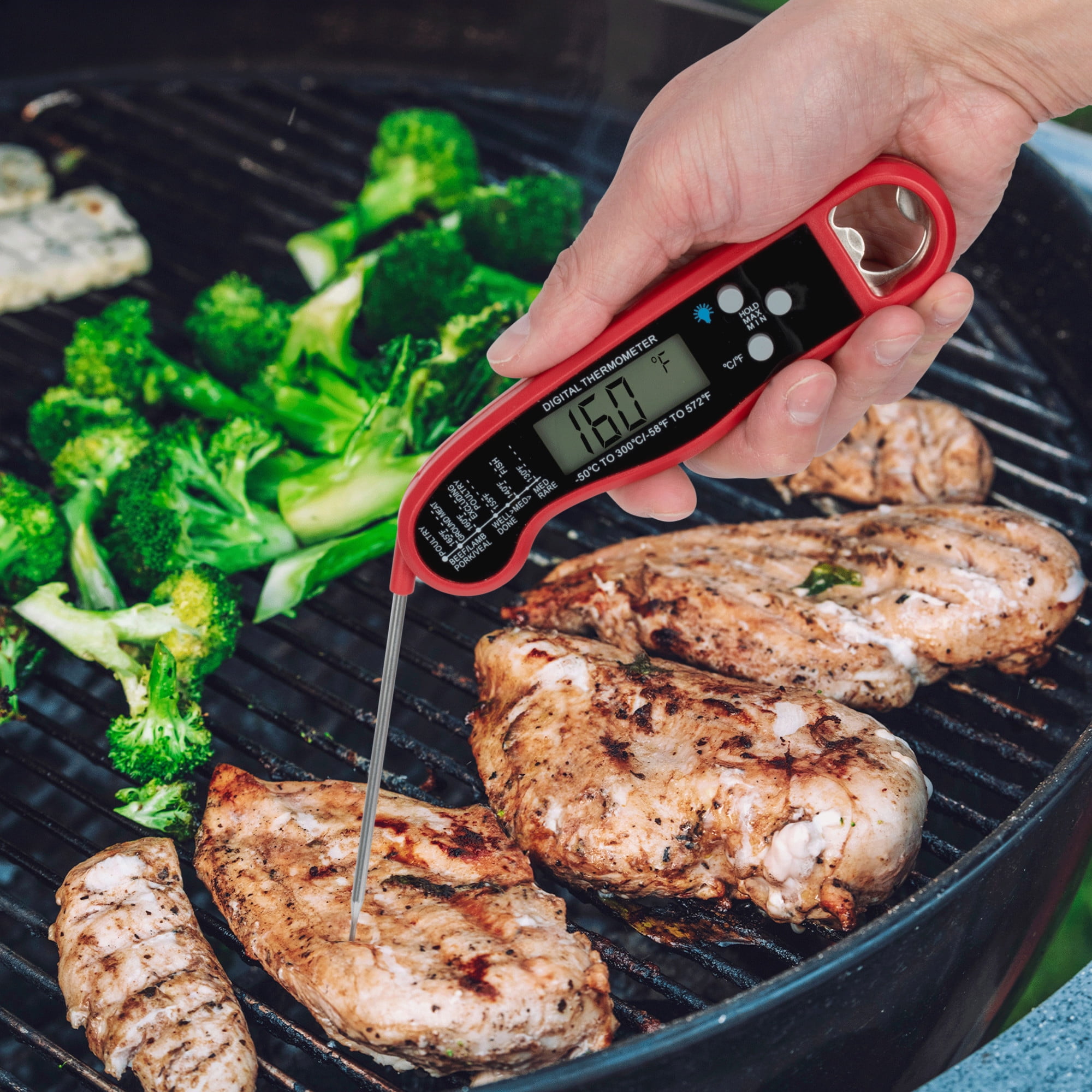 Perfect Solutions Thermomètre Bbq Pliable