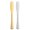 Silver+Gold, variant on Stainless Steel Butter Spreader Knife, Butter knife for Spreads Butter Cheese and Condiments - Set of 2Silver+Gold