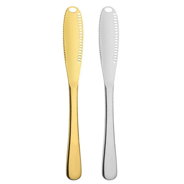 Cuchillo esparcidor de mantequilla Vhermosa acero inoxidable juego de 2