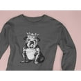 thumbnail image 5 of Old Glory Juniors Bulldog Crown Long Sleeve Graphic Slouch Top, 5 of 5