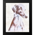 thumbnail image 2 of Wang, Melissa 12x14 Black Modern Framed Museum Art Print Titled - Sitting Dog II, 2 of 5