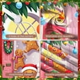 thumbnail image 4 of Gingerbread Themed Christmas Banner Colorful Lights Holiday Backdrop Snowflake Pattern Cartoon Xmas Background for Christmas Party Home Decoration Holiday Gathering, 4 of 9