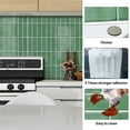 thumbnail image 5 of DEWOO Peel and Stick Backsplash - 10 Sheets of 12"×12" - 3D Adhesive Peel and Stick Tile Backsplash for Kitchen, Bathroom, Wall Tile, Light Green, 5 of 12