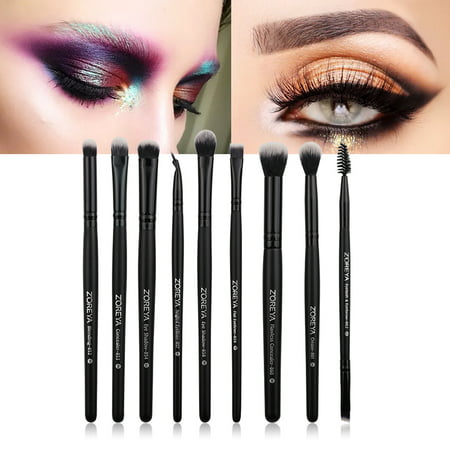 9Pcs Makeup Brush Set Powder Foundation Eyeshadow Blush Cosmetic Brushes Tool best