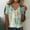Blue, variant on Aloohaidyvio Tops for Women,Womens Fashion Summer Print Ordinary Womens Short Sleeve Round Neck T-Shirt Top