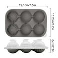 thumbnail image 2 of Silicone Ice Cube Mold, Food Grade Silicone Whiskey Ice Maker with Spherical and Angular Ice Cubes, Easy Release Ice Tray for Household and Cocktail Use, 2 of 6