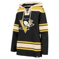 thumbnail image 2 of Women's '47  Black Pittsburgh Penguins Superior Lacer Pullover Hoodie, 2 of 3
