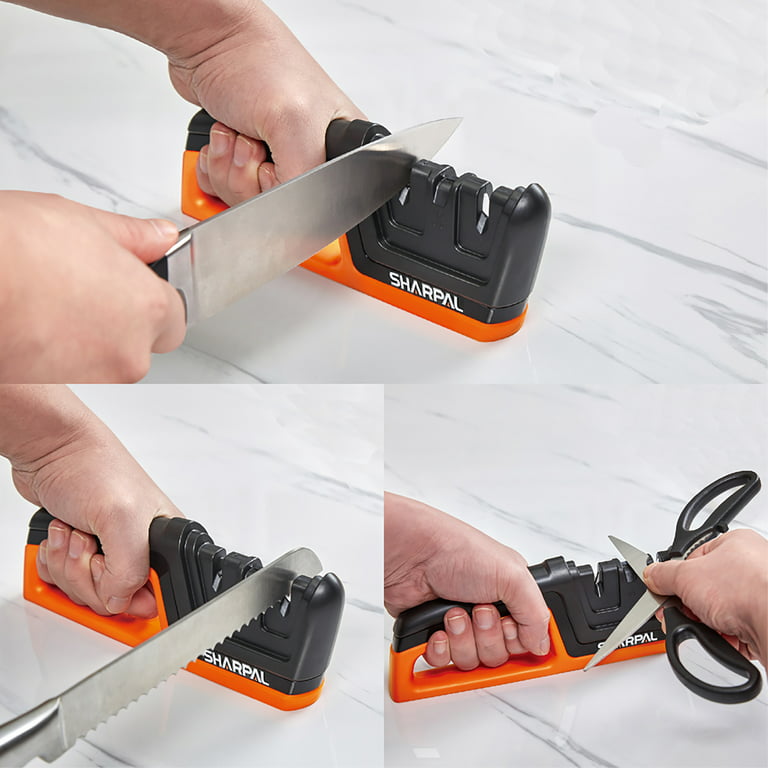 Electric Knife Sharpener Professional Kitchen 3 Speed Easy Sharpen scissor  Tool