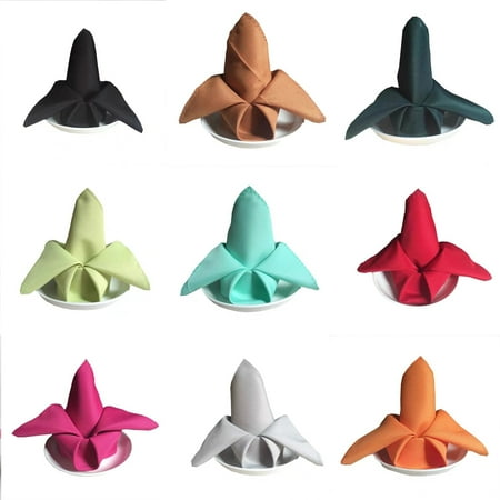 

Poseidon Solid Color Napkin Reusable Washable Cloth Home Hotel Wedding Party Accessries